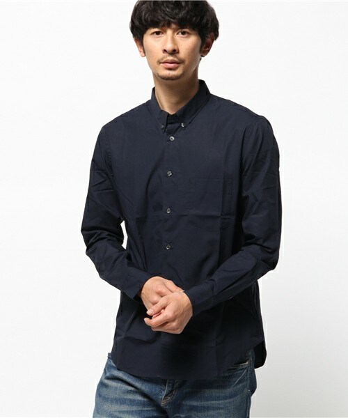 UNION STATION（ユニオンステーション）の「【コムドコットン】BDボタンダウンシャツ（シャツ/ブラウス・メンズ・ホワイト/ライトブラウン/カーキ/ネイビー・SMALL/MEDIUM/LARGE/LL）」の4枚目の写真