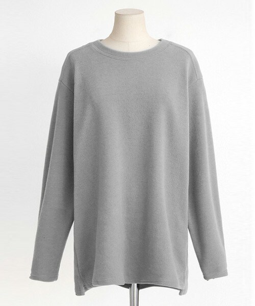 DHOLIC（ディーホリック）の「ラウンドネックやわらか素材ベーシックTシャツ（Tシャツ/カットソー・レディース・ダークグリーン/ワイン/ホワイトアイボリー/グレー・FREE）」の3枚目の写真