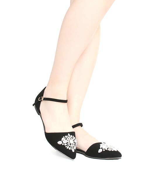 RANDA（ランダ）の「【2016SS新作】オルセービジューフラッツ/DS5087/S[0201]（シューズ・レディース・ピンク/カーキ/ブラック/ホワイト・SS/S/M/L/LL）」の5枚目の写真