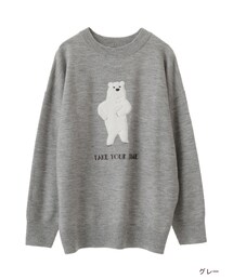 w closet | クマモチーフニット(トップス)
