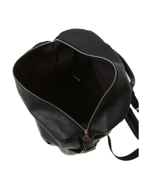 w closet（ダブルクローゼット）の「ダンディーンリュック（バッグ・レディース・レザーブラック/ナイロンブラック/カーキ・FREE）」の6枚目の写真