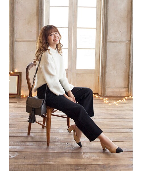 gracegift（グレースギフト）の「韓國時尚經典流蘇質感方包（バッグ・レディース・黑/銀灰・F）」の10枚目の写真