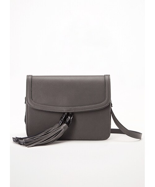 gracegift（グレースギフト）の「韓國時尚經典流蘇質感方包（バッグ・レディース・黑/銀灰・F）」の4枚目の写真