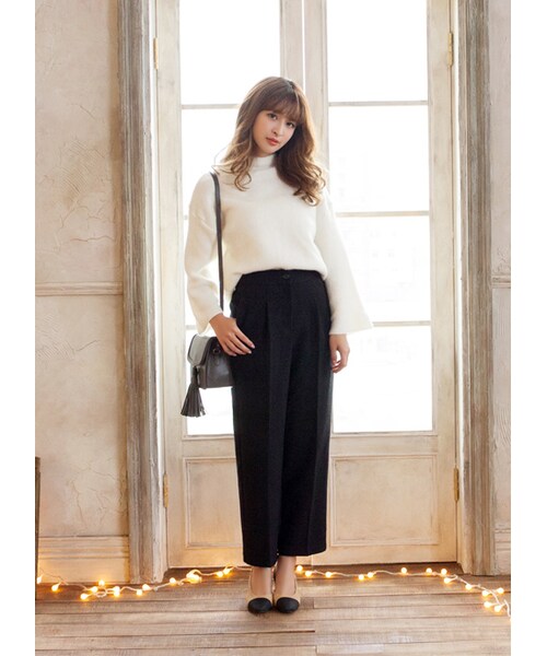 gracegift（グレースギフト）の「韓國時尚經典流蘇質感方包（バッグ・レディース・黑/銀灰・F）」の9枚目の写真