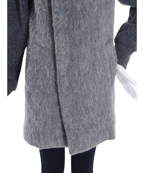 EMODA（エモダ）の「COMBI ZIPコート（ジャケット/アウター・レディース・ホワイト/グレー/ブラック・F）」の11枚目の写真