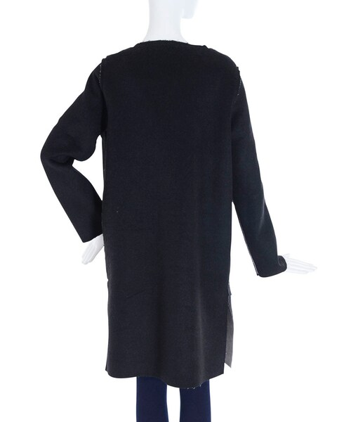 EMODA(エモダ)の「W FACE WOOLコート(ジャケット/アウター・レディース・ブラック/ベージュ・F)」の7枚目の写真