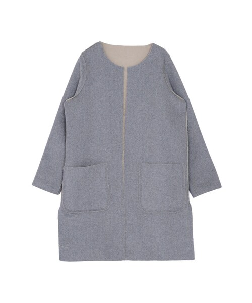 EMODA(エモダ)の「W FACE WOOLコート(ジャケット/アウター・レディース・ブラック/ベージュ・F)」の13枚目の写真