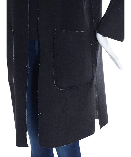 EMODA(エモダ)の「W FACE WOOLコート(ジャケット/アウター・レディース・ブラック/ベージュ・F)」の11枚目の写真