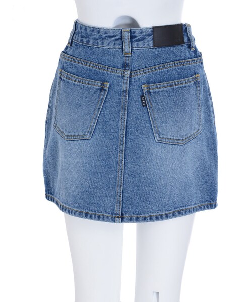 EVRIS（エヴリス）の「デニムハイウエストスカート（スカート・レディース・ホワイト/アイスブルー/インディゴ）」の9枚目の写真