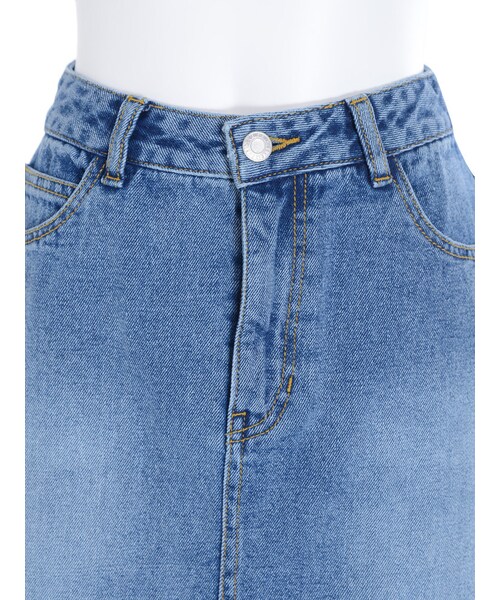 EVRIS（エヴリス）の「デニムハイウエストスカート（スカート・レディース・ホワイト/アイスブルー/インディゴ）」の11枚目の写真