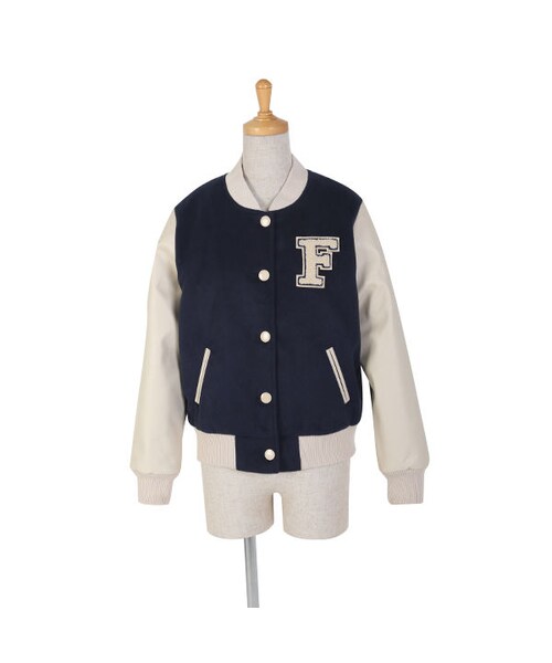 F i.n.t(フィント)の「ワッペン付き配色ブルゾン/F i.n.t(ブルゾン・レディース・その他)」の3枚目の写真