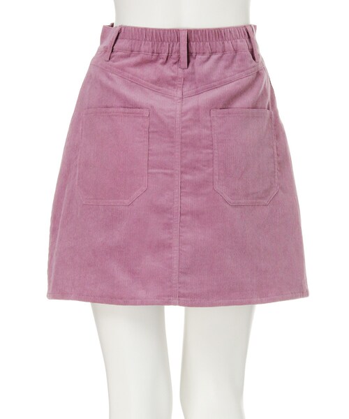 jouetie(ジュエティ)の「コンチョボタン台形スカート(スカート・レディース・ピンク/ブルー/カーキ/キャメル・M)」の7枚目の写真