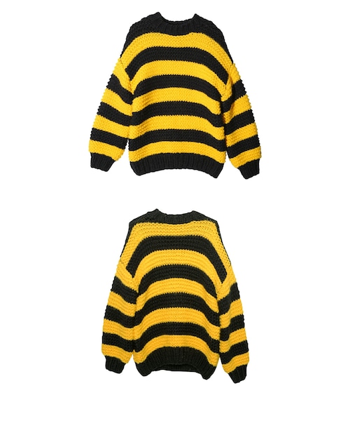 STYLENANDA（スタイルナンダ）の「ボーダー柄バルキーニット