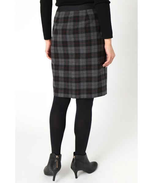 La TOTALITE（ラトータリテ）の「ツイカチェックタイトスカート（スカート・グレーA/ホワイト・36/38）」の7枚目の写真
