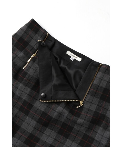 La TOTALITE（ラトータリテ）の「ツイカチェックタイトスカート（スカート・グレーA/ホワイト・36/38）」の12枚目の写真