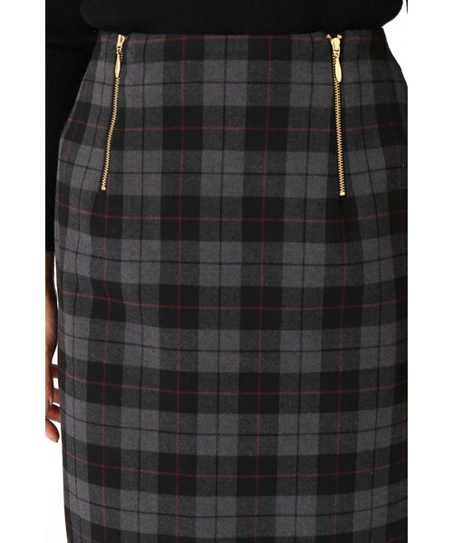 La TOTALITE（ラトータリテ）の「ツイカチェックタイトスカート（スカート・グレーA/ホワイト・36/38）」の8枚目の写真