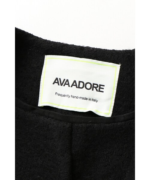 La TOTALITE（ラトータリテ）の「AVA ADORE murmanskyノーカラーコート（ジャケット/アウター・ブラック/ピンク・フリー）」の14枚目の写真