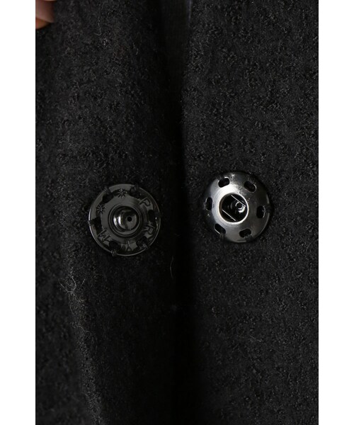 La TOTALITE（ラトータリテ）の「AVA ADORE murmanskyノーカラーコート（ジャケット/アウター・ブラック/ピンク・フリー）」の13枚目の写真