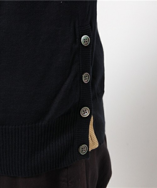 FRAPBOIS（フラボア）の「シーソートリコ（ベスト・レディース・グレー/ネイビー/イエロー・1/2）」の14枚目の写真