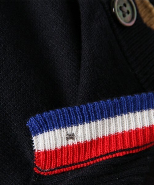 FRAPBOIS（フラボア）の「シーソートリコ（ベスト・レディース・グレー/ネイビー/イエロー・1/2）」の15枚目の写真