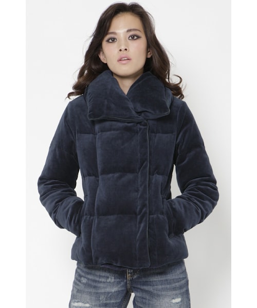 VICKY（ビッキー）の「綿ベロア合皮パイピングショートダウン（）」 - WEAR