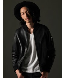L.H.P（エルエイチピー）の「SKOILKS /レザーMA-1（）」 - WEAR