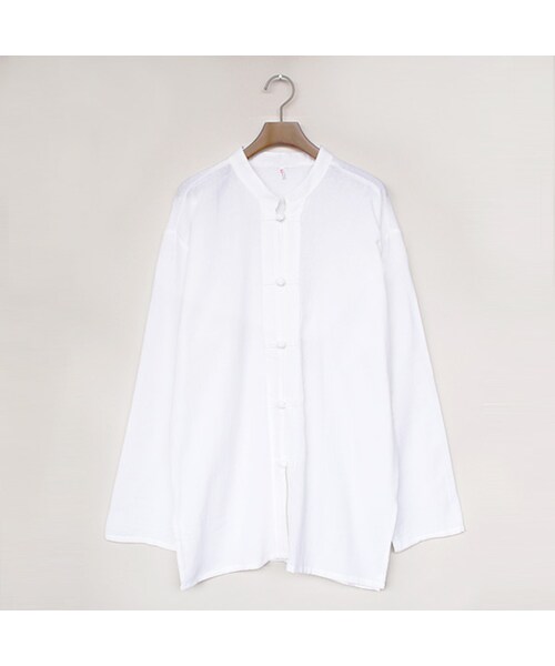 Vintage Clothing(ヴィンテージクロージング)の「White Kung Fu Shirts(トップス・White・One)」の1枚目の写真