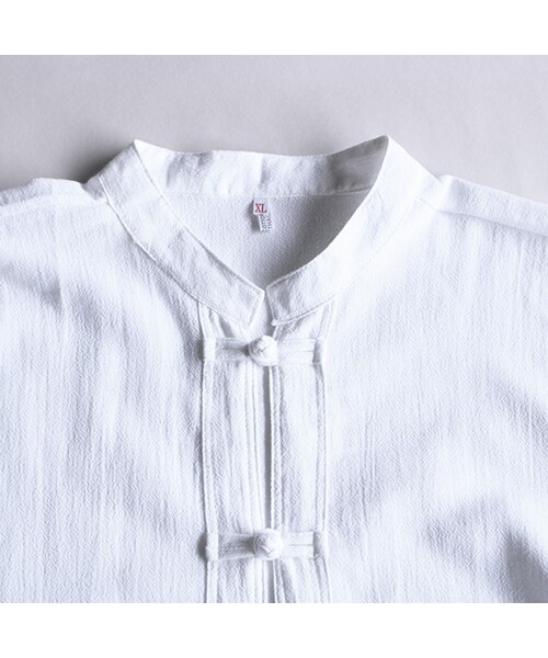 Vintage Clothing(ヴィンテージクロージング)の「White Kung Fu Shirts(トップス・White・One)」の3枚目の写真