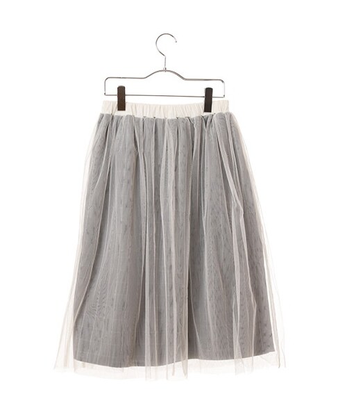 earth music&ecology（アースミュージックアンドエコロジー）の「【Special Price】チェックチュールスカート（スカート・グレー/ブラック・F）」の6枚目の写真