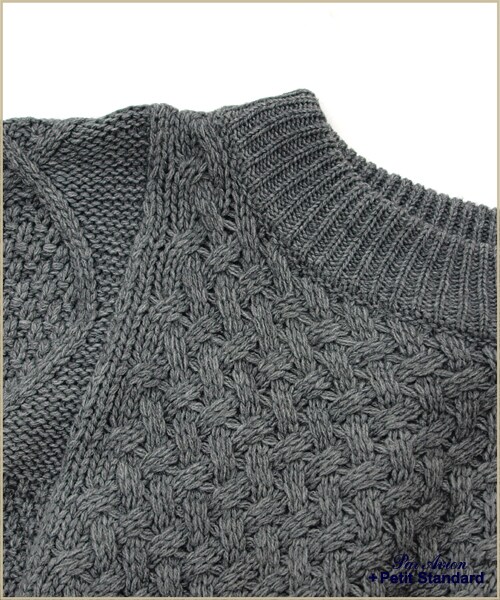 paravion（パラビオン）の「パッチワーク柄ニットワンピース（ワンピース/ドレス・レディース・グレー/キャメル・ワンサイズ）」の5枚目の写真