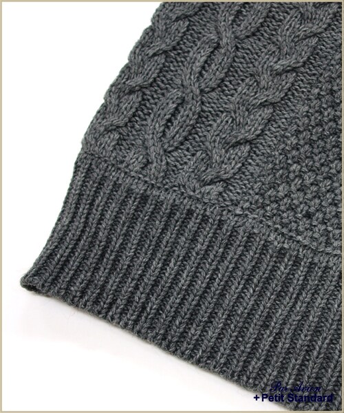 paravion（パラビオン）の「パッチワーク柄ニットワンピース（ワンピース/ドレス・レディース・グレー/キャメル・ワンサイズ）」の7枚目の写真