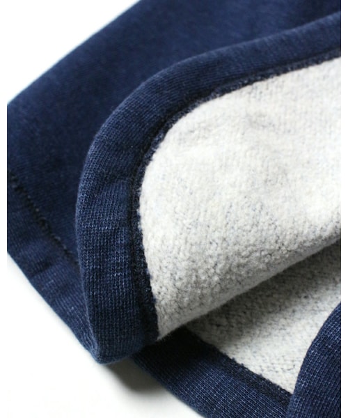 45R（フォーティファイブアール）の「PEANUTSインディゴ裏毛ポンチョ