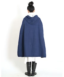 45R（フォーティファイブアール）の「PEANUTSインディゴ裏毛ポンチョ