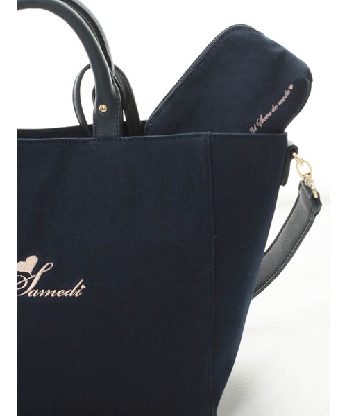 31 Sons de mode（トランテアン　ソン　ドゥ　モード）の「７DAYSBAG（バッグ・レディース・ネイビー/オフホワイト/キャメル/ラベンダー/ピンク/サックスブルー・フリー）」の20枚目の写真