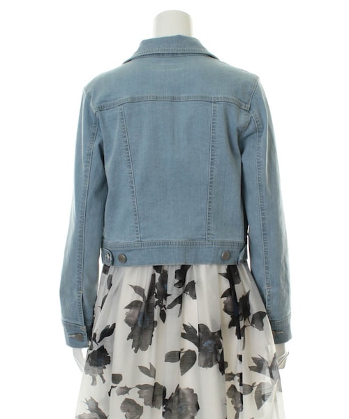 31 Sons de mode（トランテアン　ソン　ドゥ　モード）の「デニムジャケット（ジャケット/アウター・レディース・サックスブルー/ホワイト・36/38）」の4枚目の写真