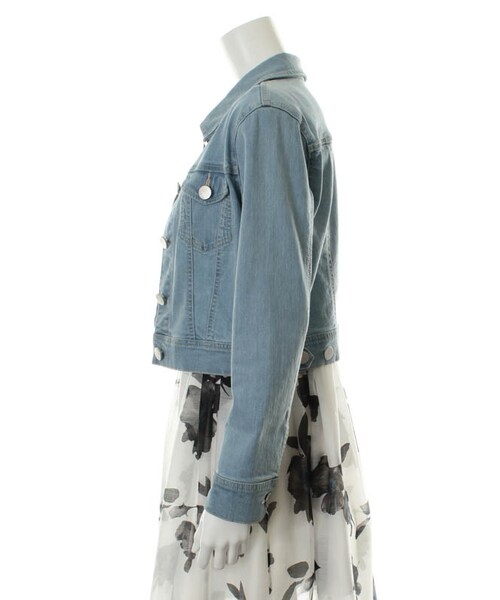 31 Sons de mode（トランテアン　ソン　ドゥ　モード）の「デニムジャケット（ジャケット/アウター・レディース・サックスブルー/ホワイト・36/38）」の3枚目の写真