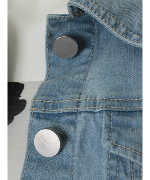 31 Sons de mode（トランテアン　ソン　ドゥ　モード）の「デニムジャケット（ジャケット/アウター・レディース・サックスブルー/ホワイト・36/38）」の9枚目の写真