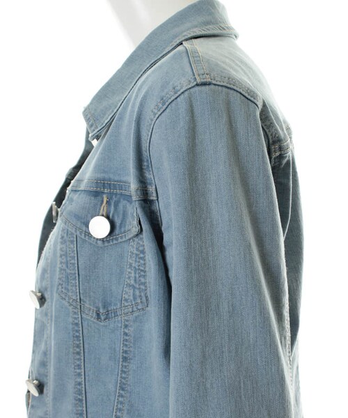 31 Sons de mode（トランテアン　ソン　ドゥ　モード）の「デニムジャケット（ジャケット/アウター・レディース・サックスブルー/ホワイト・36/38）」の7枚目の写真