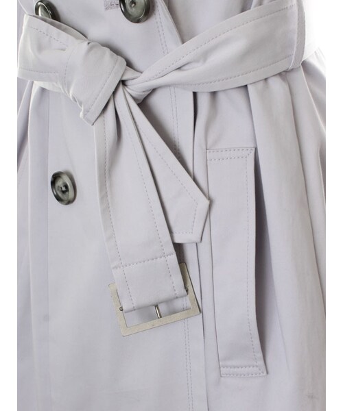 31 Sons de mode（トランテアン　ソン　ドゥ　モード）の「ベルト付フレアートレンチコート（ジャケット/アウター・レディース・ラベンダー/ピンク/ベージュ・36/38）」の10枚目の写真