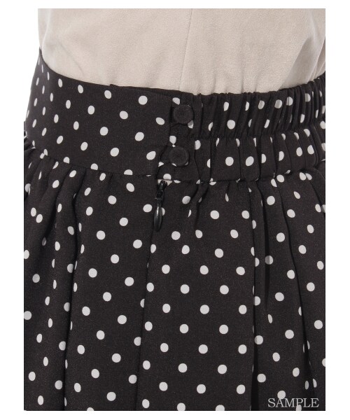 SNIDEL（スナイデル）の「スカートライクワイドパンツ（ワイドパンツ・レディース・WHT/PBEG/DOT・F）」の8枚目の写真