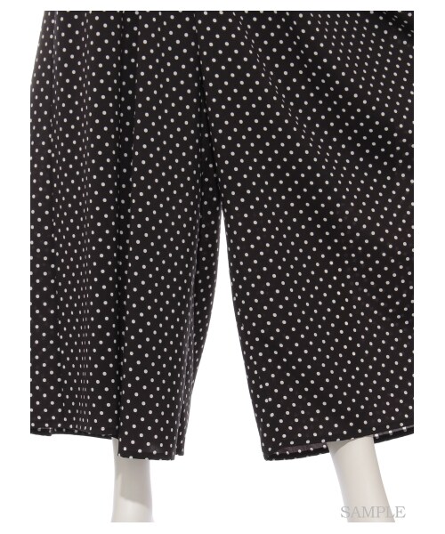 SNIDEL（スナイデル）の「スカートライクワイドパンツ（ワイドパンツ・レディース・WHT/PBEG/DOT・F）」の9枚目の写真