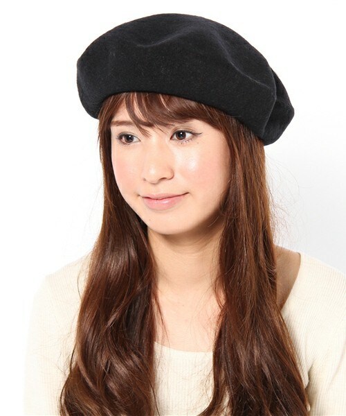FREDY&GLOSTER（フレディアンドグロスター）の「SCARA ウールベレー帽（ハンチング/ベレー帽・レディース・ブラック/チャコールグレー/ベージュ/レッド・FREE）」の9枚目の写真
