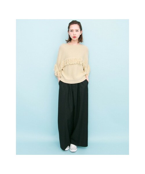 KBF（ケイビーエフ）の「フリンジドルマンニット（）」 - WEAR