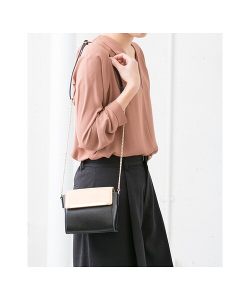 RODE SKO（ロデスコ）の「RIKA メタルショルダー（バッグ・レディース・OFF×KHAKI/BLK×OFF・FREE）」の3枚目の写真