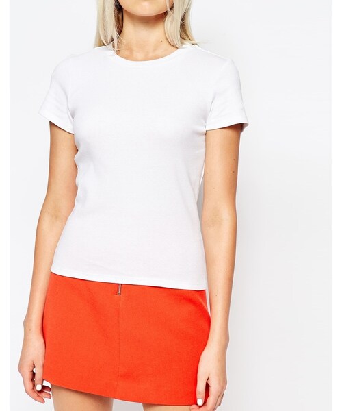 MONKI(モンキ)の「Monki Tee(Tシャツ/カットソー・レディース・White・XS/S/M/L)」の2枚目の写真