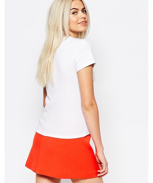 MONKI(モンキ)の「Monki Tee(Tシャツ/カットソー・レディース・White・XS/S/M/L)」の4枚目の写真