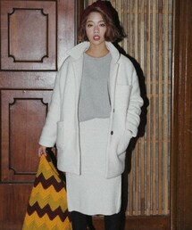 DHOLIC | シングルボタンショート丈ブークレコート(テーラードジャケット)