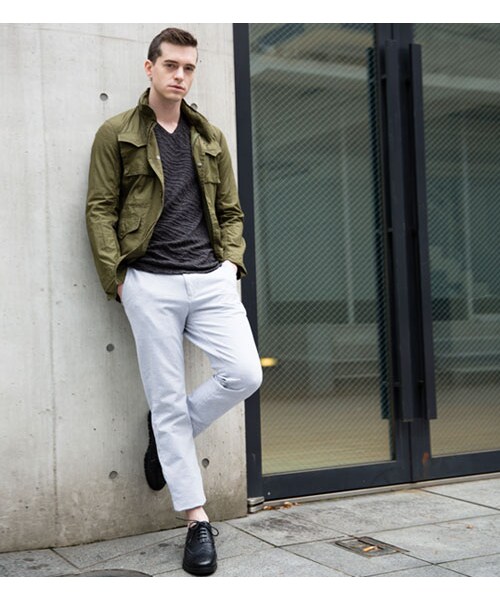 HAMNETT（ハムネット）の「【HAMNETT】 M-65 LIGHTJACKET（ジャケット/アウター・メンズ・ネイビー/カーキ・M/L/XL）」の18枚目の写真