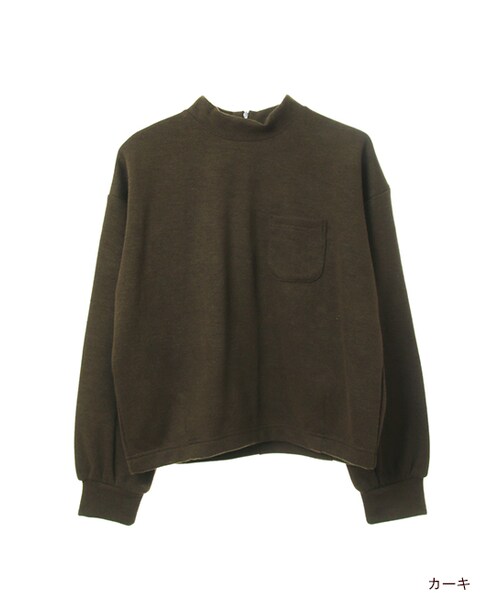 w closet（ダブルクローゼット）の「ニットソープルオーバー（トップス・レディース・グレー/エンジ/カーキ/ブラック・FREE）」の3枚目の写真