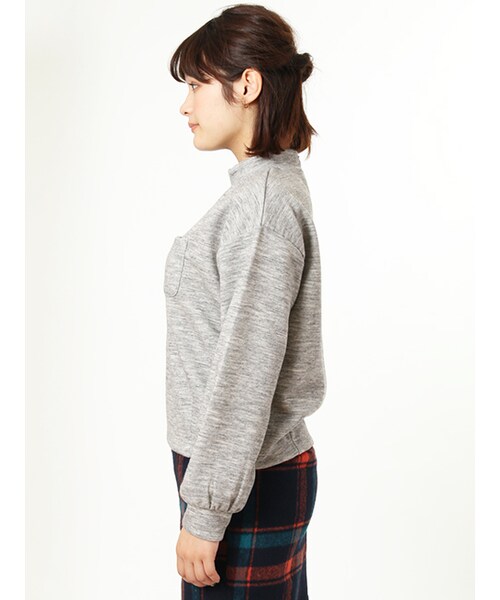 w closet（ダブルクローゼット）の「ニットソープルオーバー（トップス・レディース・グレー/エンジ/カーキ/ブラック・FREE）」の6枚目の写真